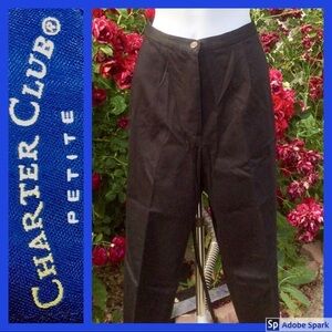💕 EUC! 8P Spandex Cotton Black Pant Macy’s Straight Pant